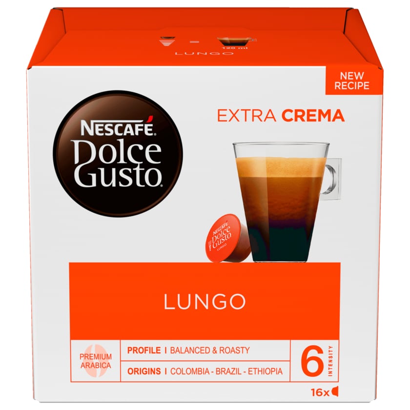 Nescafé Dolce Gusto Lungo 104g, 16 Kapseln
